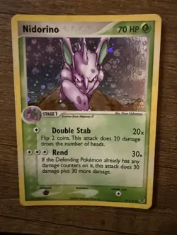 Nidorino 41/112 Ex FireRed & LeafGreen Reverse Holo Pokemon - Image 1