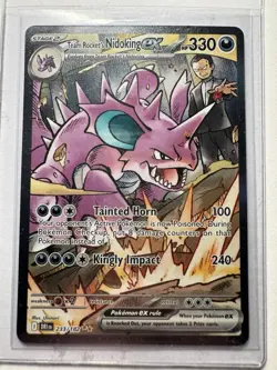 Pokemon TCG Team Rockets Nidoking EX 233/182 Destined Rivals NM - Image 1