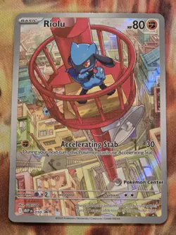 Riolu - 010 (Pokemon Center Exclusive) 010 Me: Mega Evolution Promo Holo - Image 1