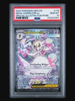 2025 POKEMON MEGA EVOLUTION SPECIAL ILLUSTRATION RARE MEGA GARDEVOIR EX PSA 10 - Image 1