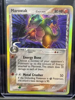 Pokemon TCG Marowak (Delta) EX Delta Species 10/113 Reverse Holo Holo Rare - Image 1