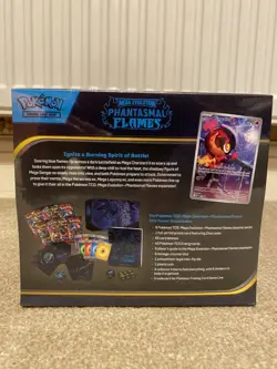 Pokemon TCG Mega Evolution Phantasmal Flames Elite Trainer Box Factory Sealed - Image 3