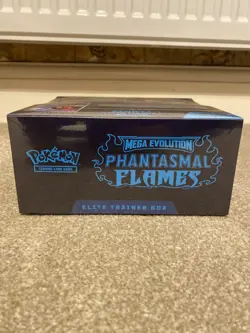 Pokemon TCG Mega Evolution Phantasmal Flames Elite Trainer Box Factory Sealed - Image 4