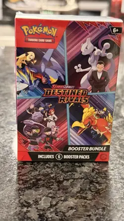 Pokemon TCG Sealed Bundle - Destined Rivals Booster Bundle + Factory Sealed Tin - Image 1