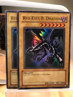 Yu-Gi-Oh! TCG 2x Red-Eyes B. Dragon, #SDJ-001 - Image 1