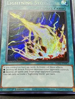 3x Lightning Storm | RA01-EN061 | Secret Rares | NM | 1st Edition | YuGiOh! - Image 2
