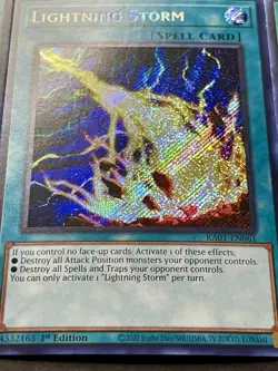 3x Lightning Storm | RA01-EN061 | Secret Rares | NM | 1st Edition | YuGiOh! - Image 5