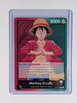One Piece Card Game Romance Dawn OP01-003 Monkey D Luffy Leader Card Post Errata - Image 1