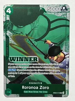 Roronoa Zoro (Winner Pack 2025 Vol. 3) EB02-019 One Piece Promotion Foil MINT - Image 1