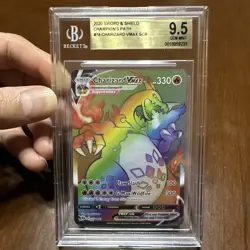 Charizard VMAX (Secret) 74/73 Champions Path Holo bgs 9.5! (PSA 10 Equivalent) - Image 1