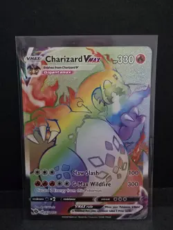 Pokemon Charizard VMAX Secret Rare Full Art Holo 74/73 Champions Path 330HP - Image 1
