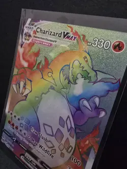 Pokemon Charizard VMAX Secret Rare Full Art Holo 74/73 Champions Path 330HP - Image 5