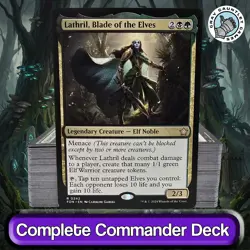 Lathril, Blade of the Elves COMMANDER DECK Elf Tribal Aggro MTG Custom EDH Magic - Image 1