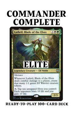Lathril, Blade of the Elves ELITE Elf Tribal Magic MTG Custom Commander Deck - Image 1