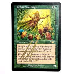 MTG Magic Card Tribal Forcemage FL Black Bdr. Artist Signature - Image 1