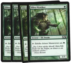 TOP 4 x Elfen-Mystiker / Elvish Mystic - MAGIC 2014 - deutsch ** Playset ** - Image 1