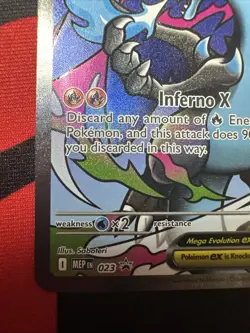 Mega Charizard X EX 023 Pokemon 2025 Phantasmal Flames UPC Black Star Promo NM - Image 4
