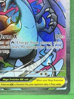 Black Star Promo MEGA CHARIZARD X EX MEP 023 Phantasmal Flames Pokemon Card NM+ - Image 5