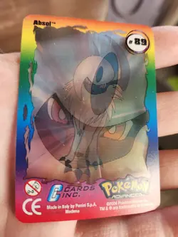 #89 Absol Pokemon Advanced 2004 Panini Italy Lenticular Action Card NM Rare - Image 1