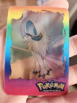 #89 Absol Pokemon Advanced 2004 Panini Italy Lenticular Action Card NM Rare - Image 2