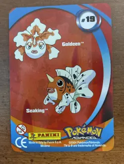 Goldeen / Seaking Advanced Action Card Lenticular Pokemon Printed in Italy 2004 - Image 4