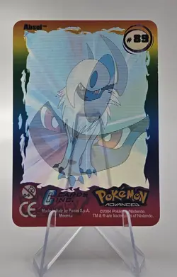 #89 Absol Pokemon Advanced 2004 Panini Italy Lenticular Action Card NM Rare - Image 1