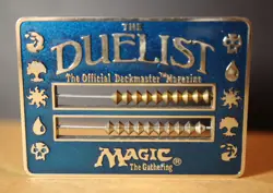 The Duelist The Official Deckmaster Magazine Vintage Abacus Life Counter Blue - Image 2