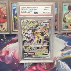 PSA 10 GEM MINT Mewtwo VSTAR GG44 / GG70 Crown Zenith Galarian Gallery Pokemon - Image 1