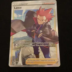 Pokemon TCG Lance (Full Art) Silver Tempest 192/195 Holo Ultra Rare - Image 1