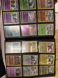 Pokemon Card Binder Collection 42 Cards with Sleeves Lot - Image 5
