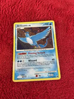 Articuno 1/100 Majestic Dawn Holo Pokemon Card Played Holo Bleed! - Image 1