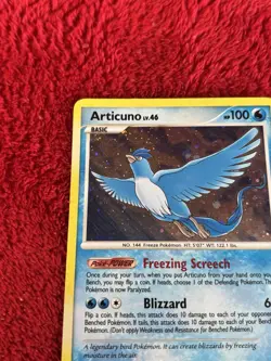 Articuno 1/100 Majestic Dawn Holo Pokemon Card Played Holo Bleed! - Image 2