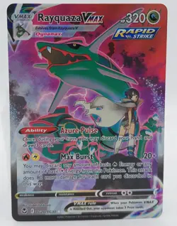 Pokemon Card Rayquaza VMAX TG20/TG30 Alt Art SWSH Silver Tempest - Image 1