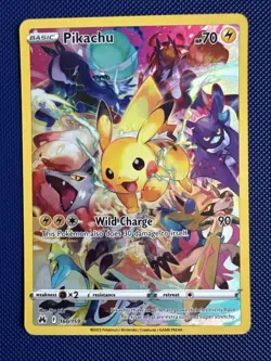 Pokemon Pikachu 160/159 Crown Zenith Full Art Secret Rare Holo Card NM (1) - Image 1