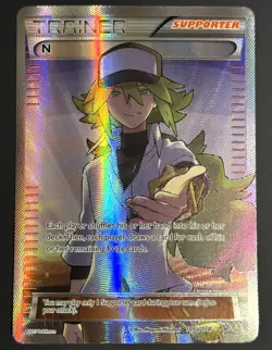 Pokemon N Supporter Card 105a/124 Alternate Art Promo Full Art Holo - Image 1
