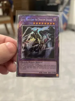 Yu-Gi-Oh! Dark Magician the Dragon Knight RA03-EN268 Platinum Secret Rare Card - Image 4