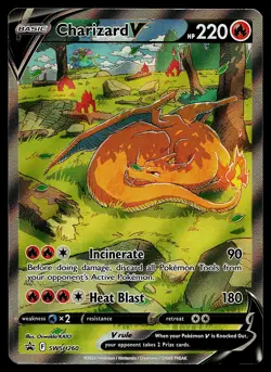Pokemon Card - Charizard V Sword & Shield Promo SWSH260 Holo - Image 1