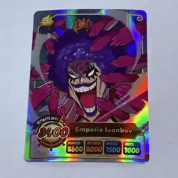 Emporio Ivankov - One Piece Trading Card Game Holo Foil Cool Art Tc8 - Image 1