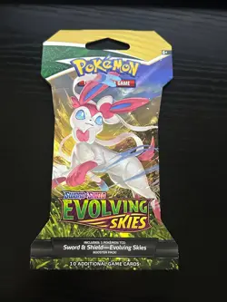 Pokemon TCG Evolving Skies Sleeved Booster Pack Sylveon Art 10 Cards - Image 1