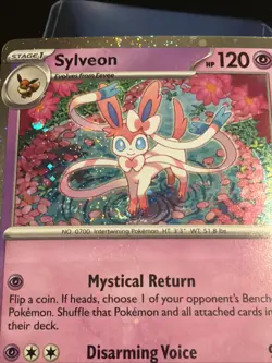 Pokemon Prismatic Promo Card - Cosmos Holo Sylveon #172 NM W/Swirl - Image 5