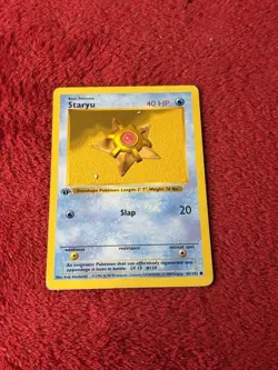 1st Edition Staryu 065/102 Base Set (Shadowless) Regular Pokemon Card Played - Image 1