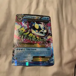 Pokemon Mega Primal Kyogre EX Holo Rare Card 55/160 Primal Clash LP JUMBO CARD - Image 1