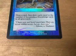 MTG Vintage 2000 FOIL Accumulated Knowledge Nemesis Magic the Gathering Card LP - Image 4