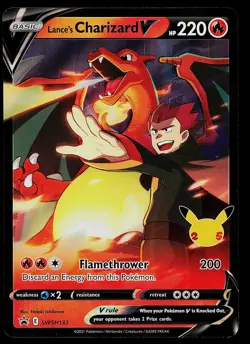 Pokemon Card - Lance's Charizard V Sword & Shield Promo SWSH133 Holo - Image 1