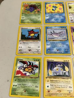 Pokemon First Edition Neo Genesis Lot of 26 Cards WOTC No Doubles & No Holos - Image 2