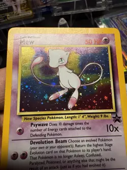 Original WOTC 1999 Shiny/ Holo Mew Pokemon Card Black Star Promo Set 9 LP - Image 3