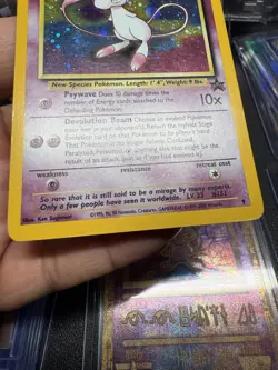 Original WOTC 1999 Shiny/ Holo Mew Pokemon Card Black Star Promo Set 9 LP - Image 4