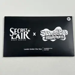 Lands Under the Sea Rainbow Foil Secret Lair MTG x SpongeBob SquarePants Sealed - Image 1