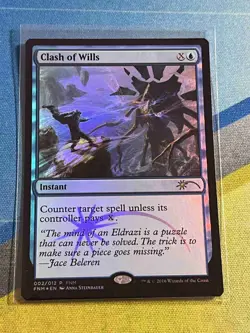 Magic the Gathering MTG FNM Promo CLASH OF WILLS Foil - Image 1