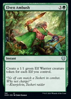 Elven Ambush x4 4x Kaldheim NM MTG - Image 1